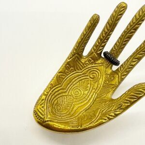 Black Onyx Chakra CZ Crystal Encrusted Ear Cuff